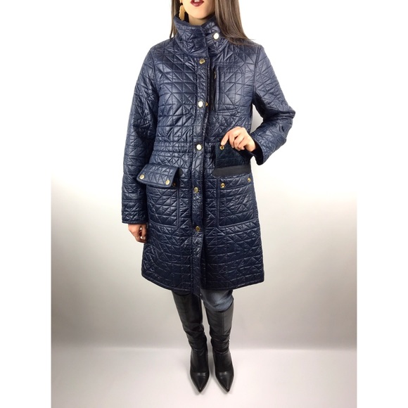❌SOLD❌ MARC by MARC JACOBS shiny navy quilted coat - Picture 7 of 8